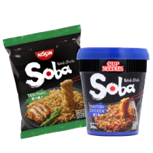 Nissin soba noodles